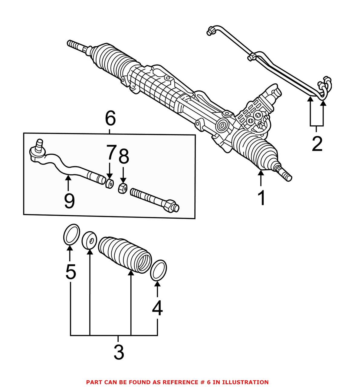 BMW Tie Rod Assembly - Front Driver Side 32106774318